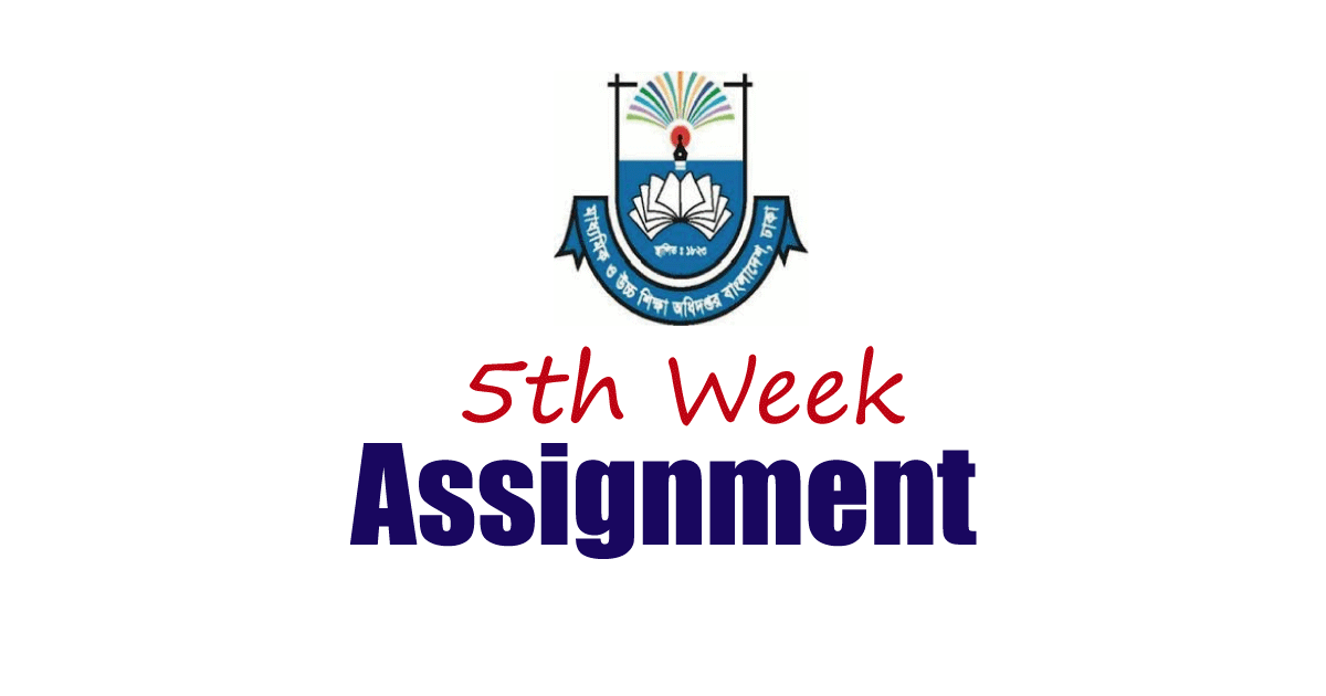 DSHE 5th week Assignment